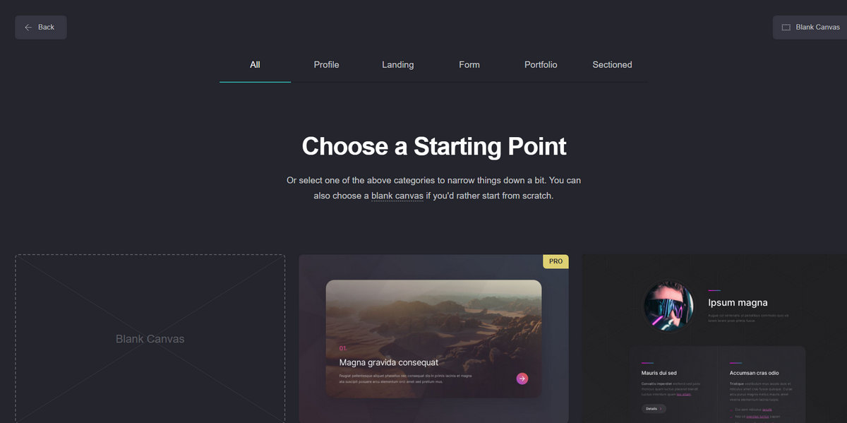 Carrd website homepage website builder no watermark
